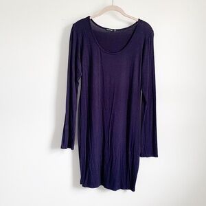 Basic Navy Jersey Mini Dress